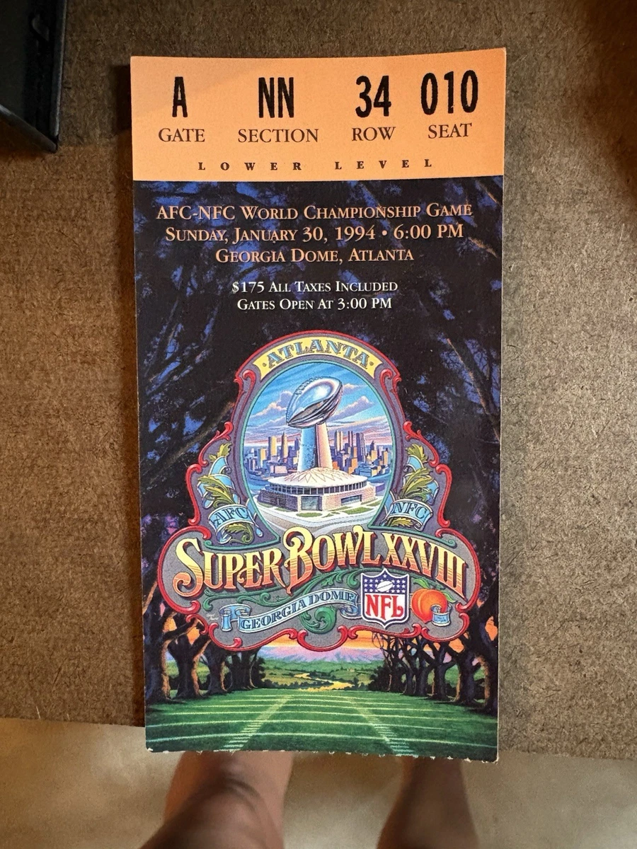 Super Bowl In Vintage Sports Ticket Stubs for sale | eBay
