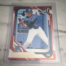 2026 Panini Donruss Kazuma Okamoto Rated Rookie Red /250 #18 Blue Jays