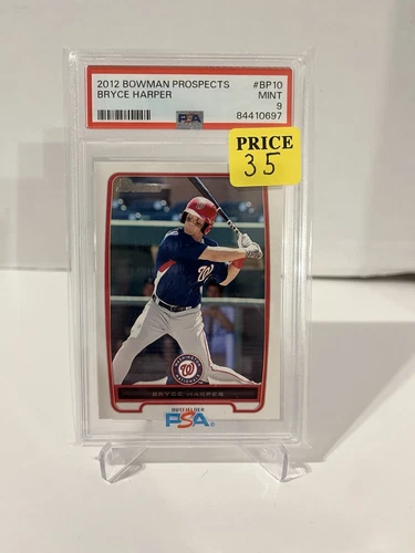 Bryce Harper 2012 Bowman Chrome Prospects #BCP10 PSA 9 MINT Washington Nationals