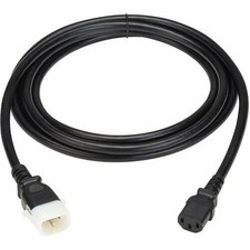 Eaton P005-E06 PDU POWER CORDS C13 P-LOCK C14 HEAVY-DUTY 15A 250V 14AWG 6FT BLAC