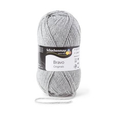 BRAVO von Schachenmayr - HELLGRAU MELIERT (08295) - 50 g / ca. 133 m Wolle