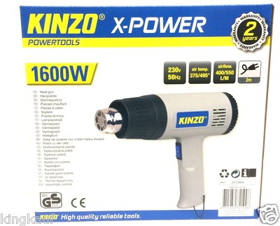 KINZO X-POWER,Heizpistole,Heißluftpistole 1600W