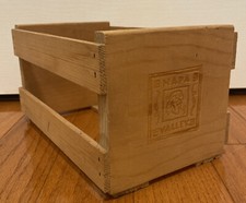 Napa Valley Box Company Wooden 20 CD DVD Storage Holder Rack Shelf Crate Brown