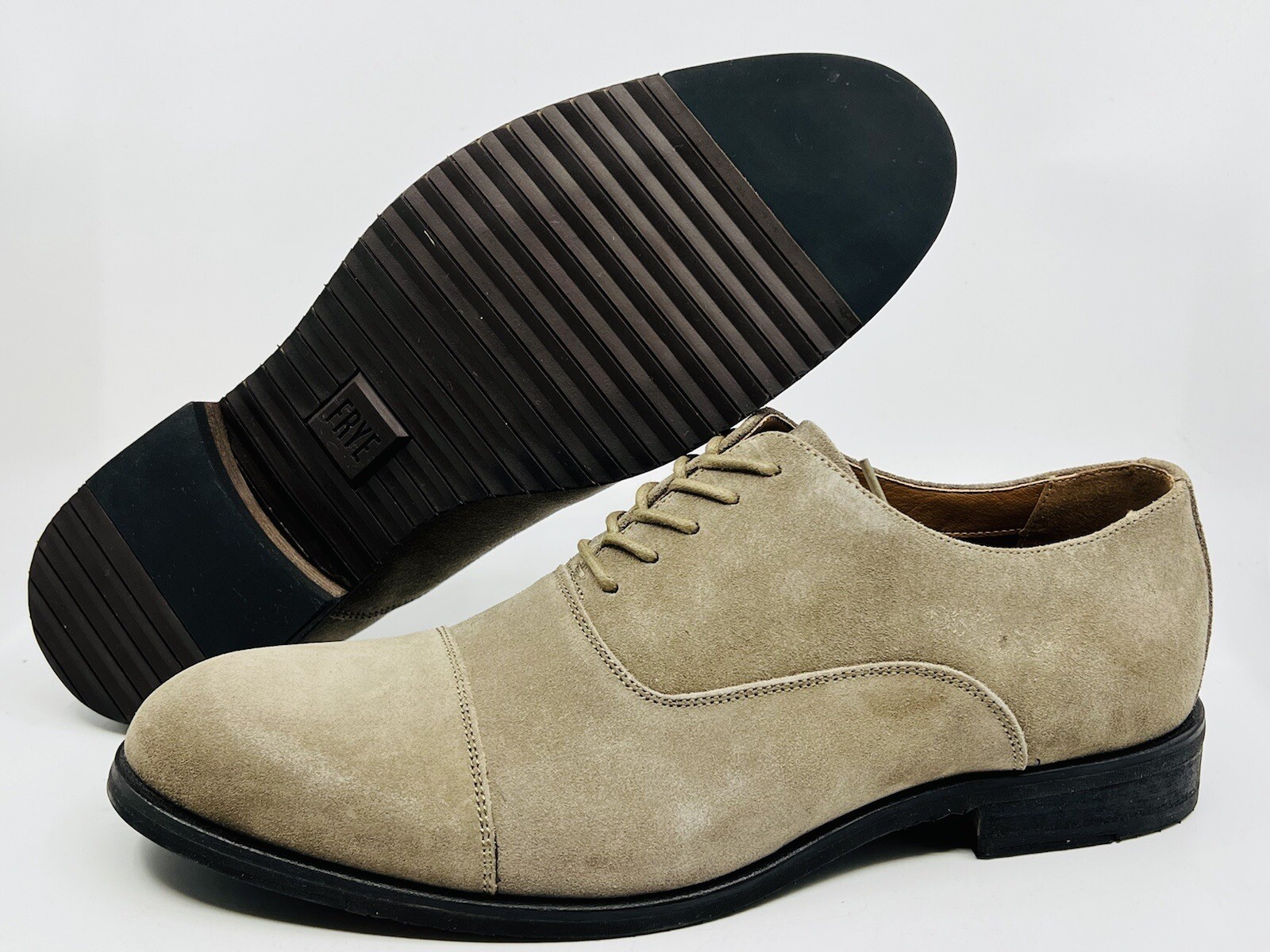 Grey Suede Casual Dress Shoes Size 