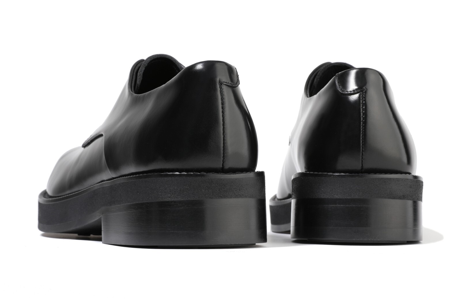 SAOLA Scarpe Oxford Firenze Atelier da uomo in pelle nera punta rotonda Derby con suola Vibram