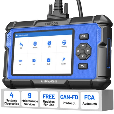 TOPDON ArtiDiag600S OBD2 Code Reader Scanner Engine ABS SRS Car Diagnostic Tool