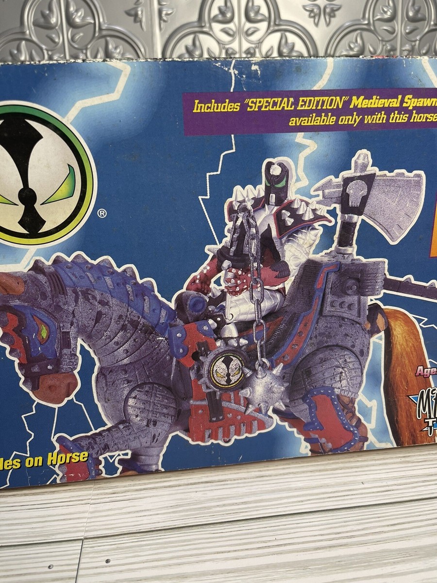 Spawn BATTLE HORSE w/ Exclusive MEDIEVAL Action Figure Comics NEW