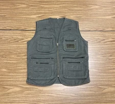 Blue Stone Tactical Vest Men’s Medium Concealed Carry USA Green Canvas Exc Cond!