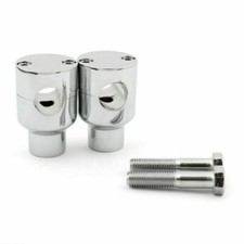 Handle Bar Riser Risers Mount Mounting Clamps Motorcycle Bike 7/8" 22mm CR T9