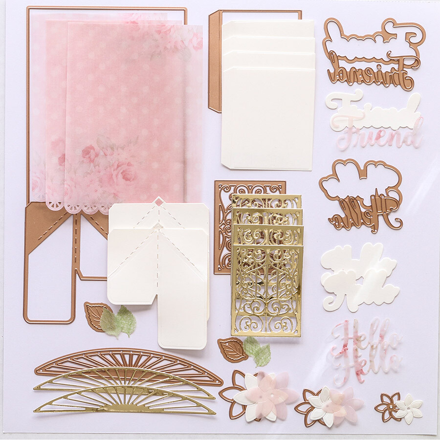 Frame Metal Cutting Dies DIY Scrapbooking Paper Card Template Embossing ...