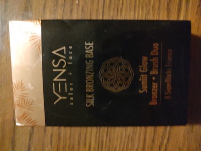 YENSA Color + Face Silk Bronzing Base Sunlit Glow Bronzer + Brush Duo  NIB
