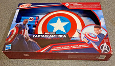NERF Captain America Brave New World Skyshot Blaster w 3 darts Marvel Studios