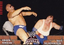 Iron Sheik Sgt Slaughter 2008 WWE Wrestling Trading Card Ultimate Rivals #74 WWF