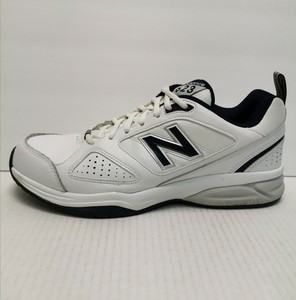 new balance men's 623v3 shoes white with navy