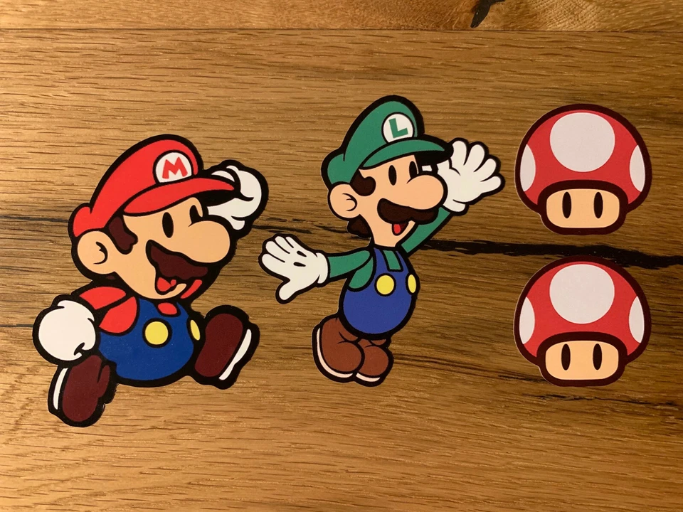 SUPER MARIO Bros Aufkleber Luigi Sticker Auto Tuning Airride Low Deep Kult #770