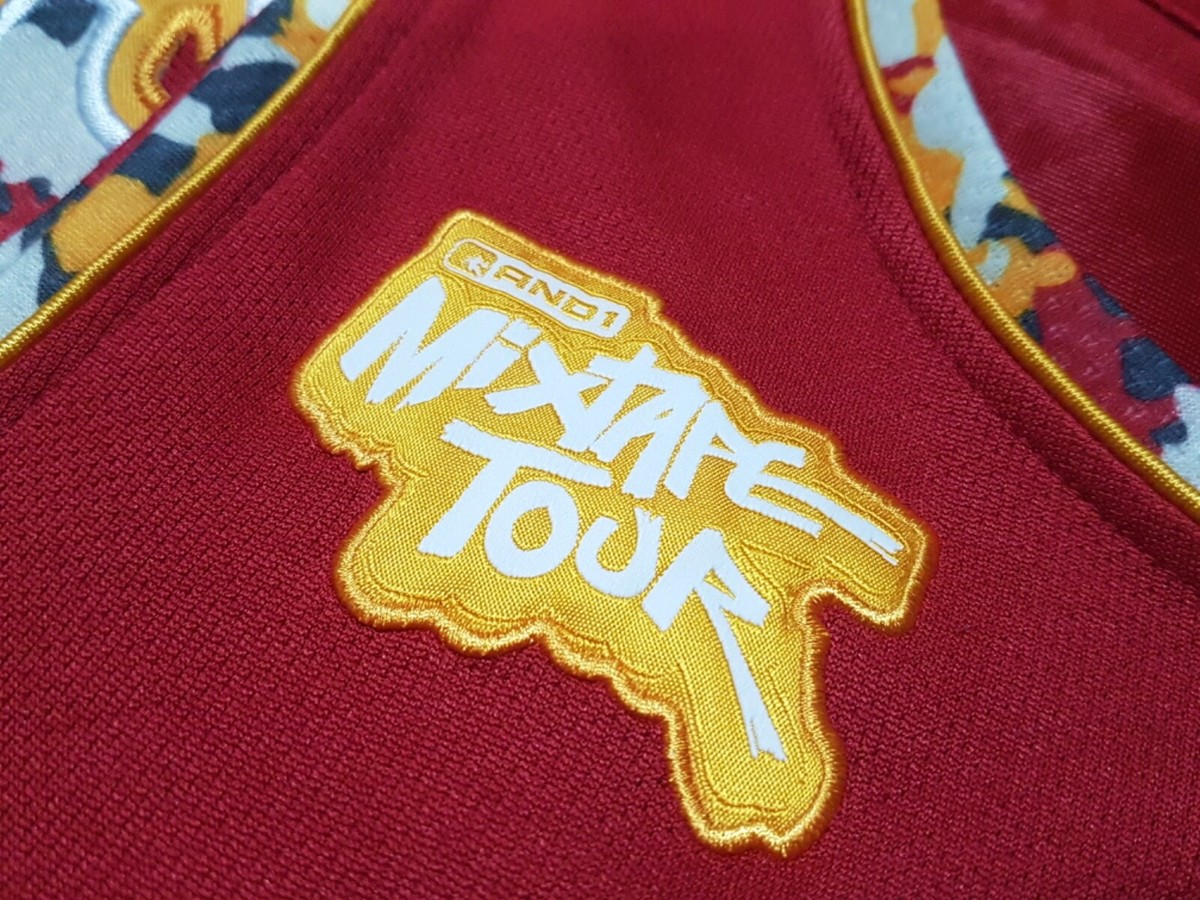 RARE !! And1 Red Camo HOT SAUCE Mixtape Tour Jersey Men Size L | eBay