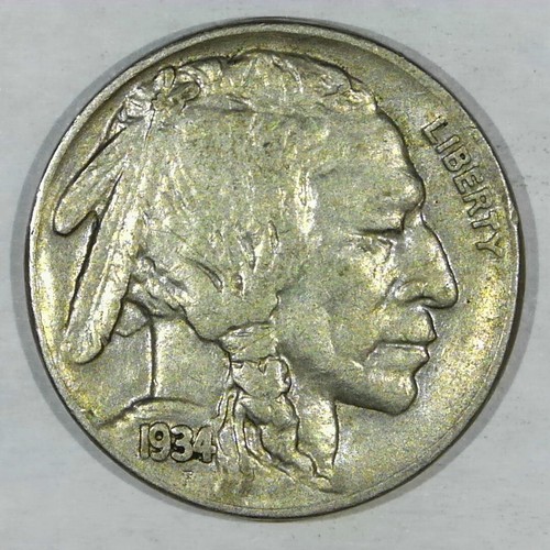 ***VINTAGE AMERICAN COIN*** 1934 AU Buffalo Nickel Z013 - 第 1/2 張圖片