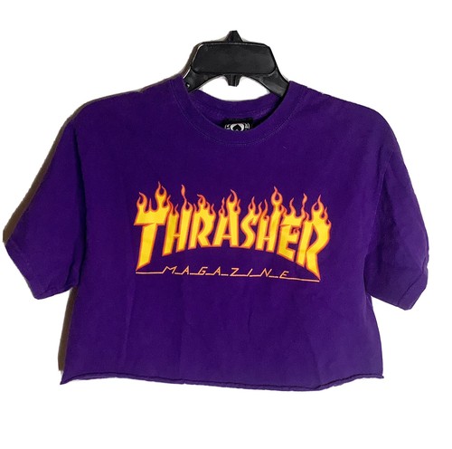 THRASHER Magazine Purple Flame Logo 