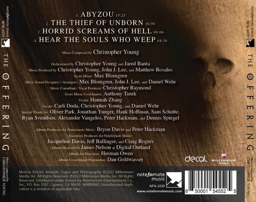 Christopher Young - The Offering (2023) Sountrack Score CD / Out of Print / LAST - Imagen 2 de 2