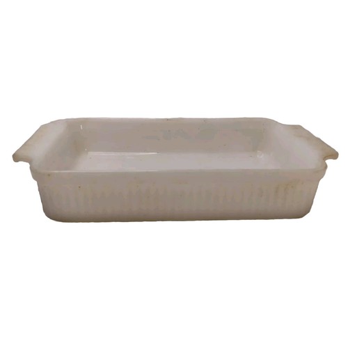 Anchor Hocking Fire King 1-1/2 Qt White Milk Glass #1441 Baking Dish Made In Usa - Picture 1 of 4