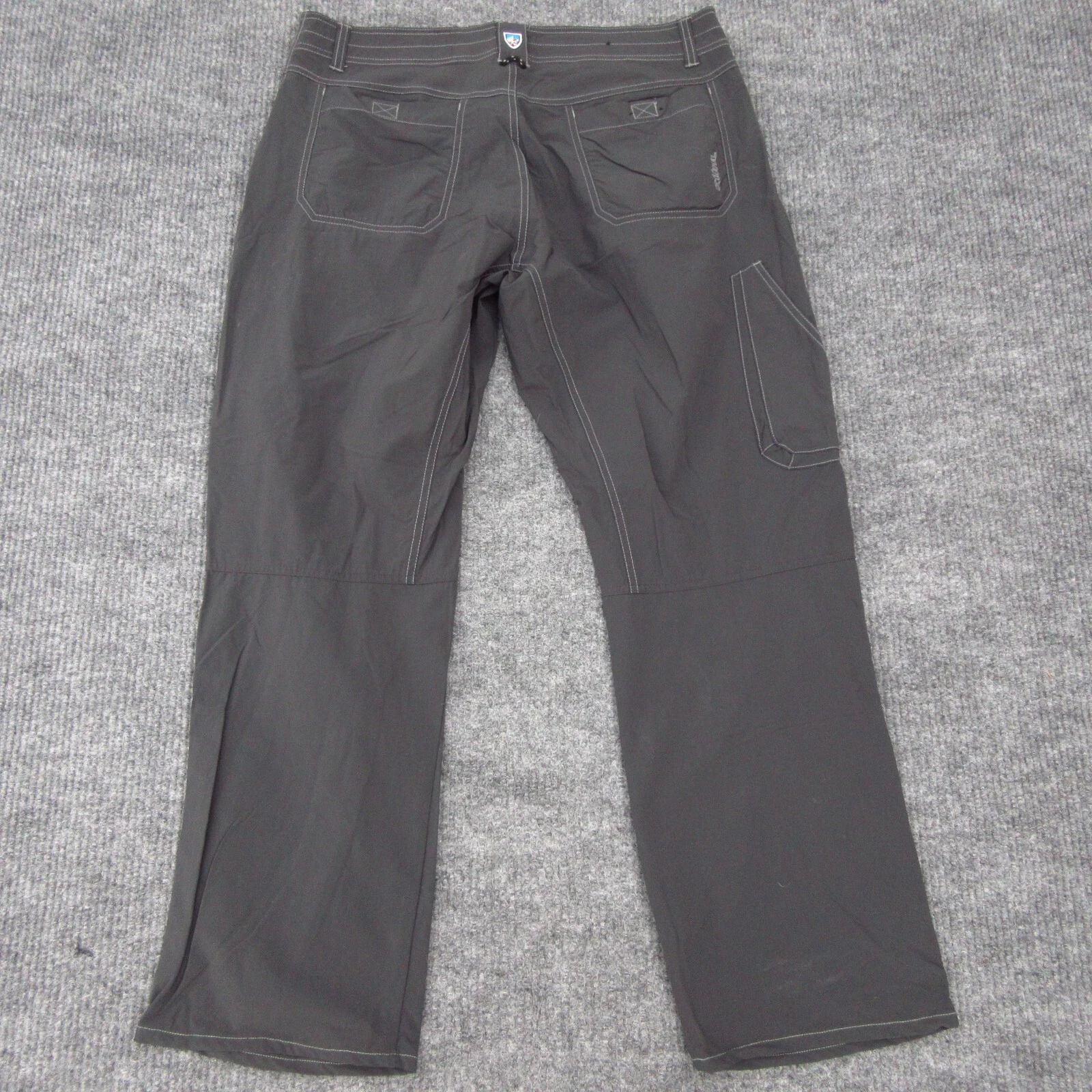 Kuhl Men’s Hiking Pants Gray Nylon Spandex Pockets Size 38x32