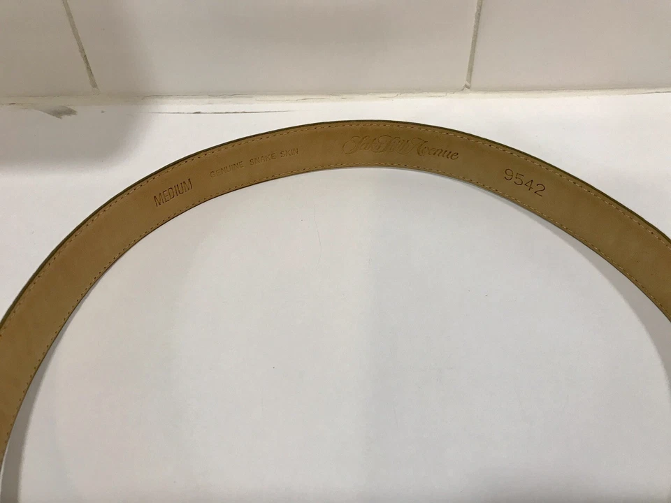 Cinturón piel serpiente Saks Fifth Avenue-9542-M-marrón claro Foto 4 de 4