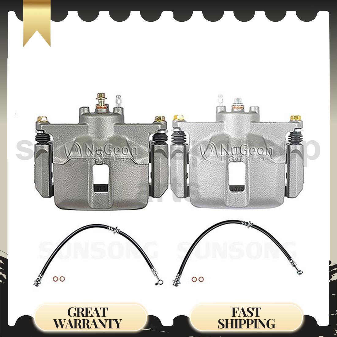 2016 Nissan Maxima Front Brake Caliper Set with Hose 4pcs