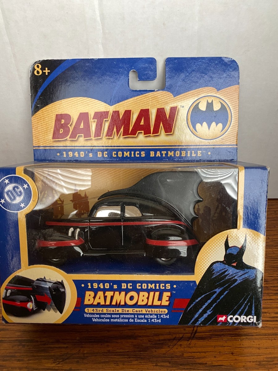 1/43 CORGI BATMAN 1940'S DC COMICS BATMOBILE BLACK | eBay