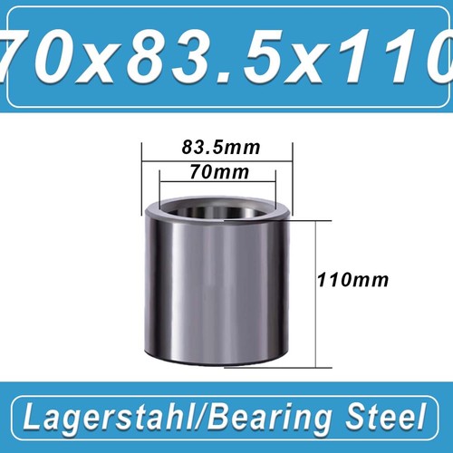 Lager Stahlhülse Buchse ID 70/72/75-130mm verschleißfeste Abstandshalter - Bild 36 von 154