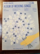 LIVRE DE CHANSONS DE MARIAGE VINTAGE ! ~ ALBUM DE CHANSONS DE MARIAGE de Ashley Publication (1962)
