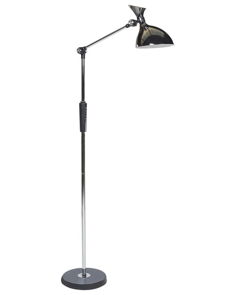 Led Stehlampe Metall Silber Dimmbar Verstallbar 160 Cm Bogenlampe Andromeda-image