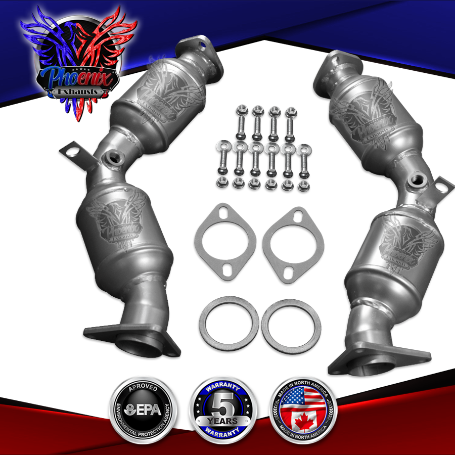AH Catalytic Converter Pair For Infiniti G37 3.7L 2008-2013 Left Right EPA Compliant