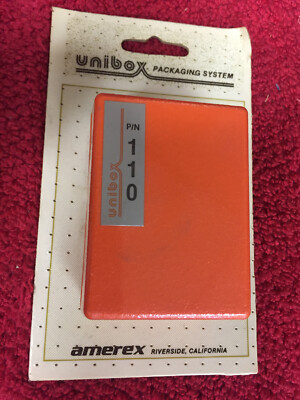ORANGE 2 1/2'' X 2'' X 1 1/4 UNIBOX 110 PLASTIC PROJECT BOX NOS