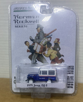 Greenlight Norman Rockwell 1971 Jeep DJ-5 Blue New Greenlight