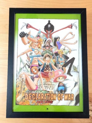 One Piece Straw Hat Pirates Framed illustration Art Luffy Nami