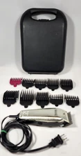 WAHL precision adjustable electric Clippers set Trimmer case attachments MC