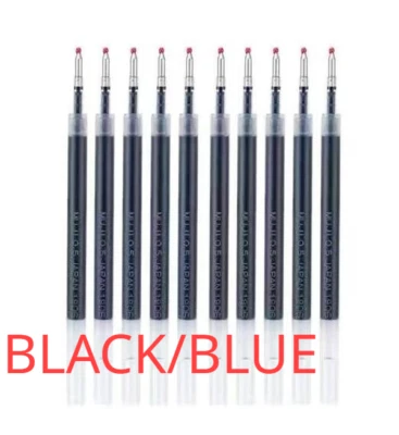 10Pcs Muji Gel Ink Ballpoint Press Pen Refills Black/Blue/Red 0.5mm Muji Refills