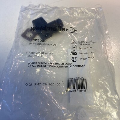 20x Weidmüller Ventilstecker SAIB-VSCD-3P/250/7-OB   NEU & OVP
