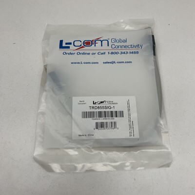 L-Com TRD855SIG-1 Industrial Grade CAT 5E Double Shielded LSZH Patch Cord 1ft