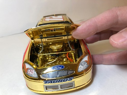 2001 JEREMY MAYFIELD #12 MOBIL ONE 1:24 OWNERS GOLD TEAM CALIBER CAR - Picture 4 of 7