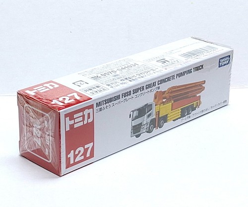 Camión de bombeo de hormigón TOMICA 127 Mitsubishi Fuso súper excelente TOMY 2022 septiembre NUEVO - Imagen 4 de 7