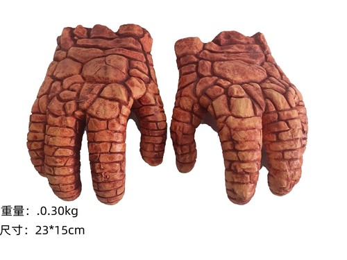 Cosplay Fantastic Four Thing Mask CLaw Gloves Halloween Superhero Ben Grimm Mask - Picture 24 of 39