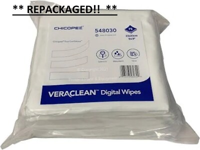 OPEN BOX Chicopee VeraClean Digital Wipes ( Klean Wipes DW or Photex ) 150 Wipes
