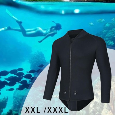 Haut De Combinaison Baoblaze 3 Mm – Néoprène, Fermeture éclair Avant, Sans Manches – Pour Plongée, Snorkeling, Surf – Tailles M Et L
