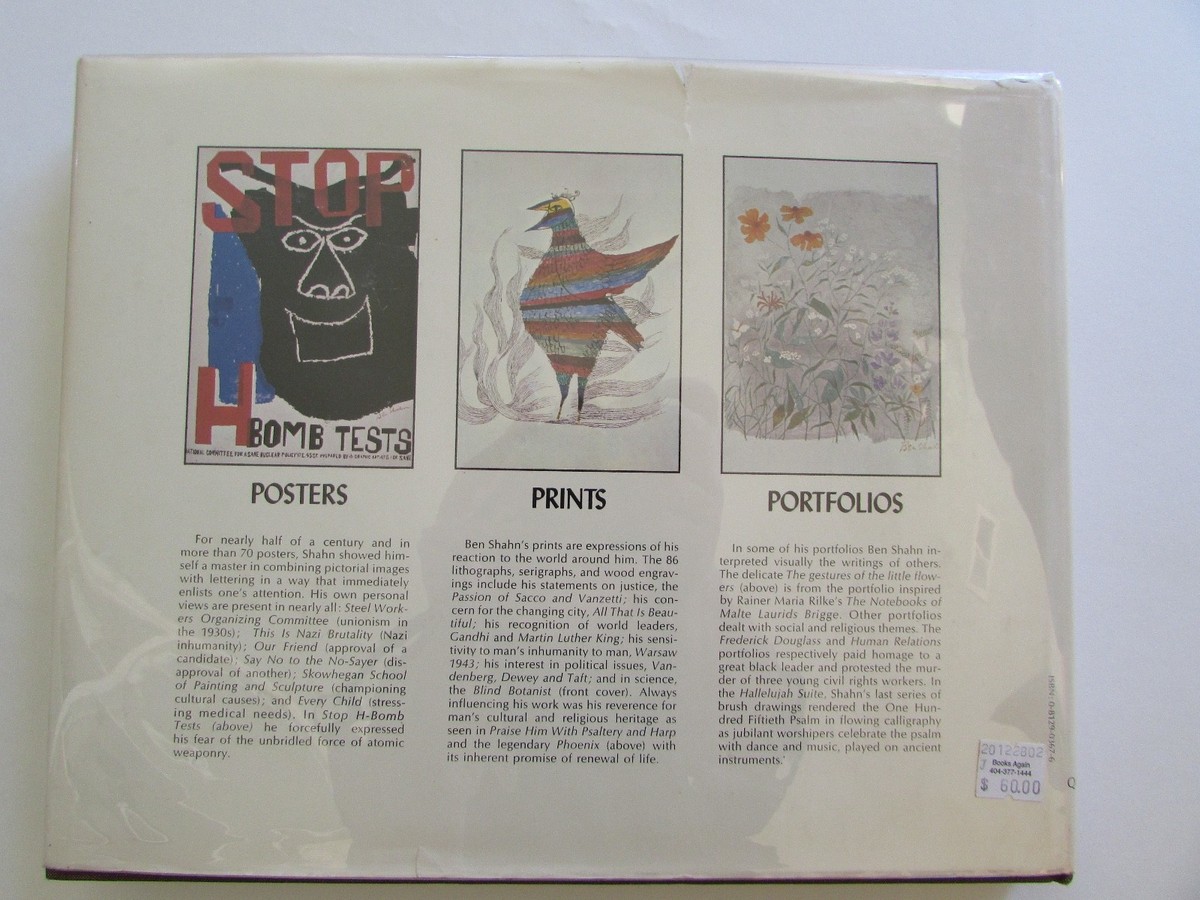 アート・デザイン・音楽 The Complete Graphic Works of Ben Shahn The Complete Graphic Works of Ben Shahn First Edition 1973 | eBay