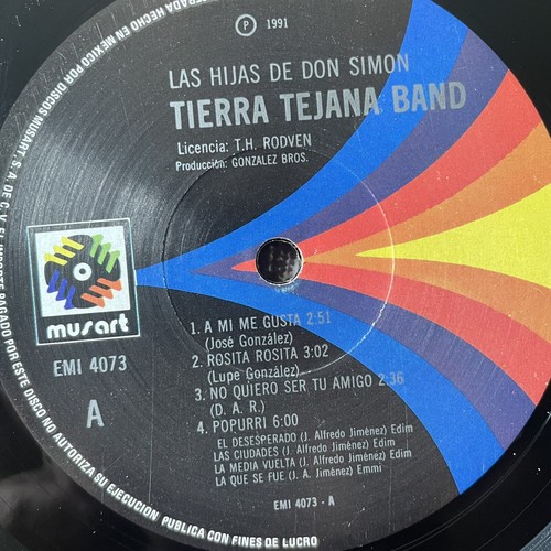 TIERRA TEXANA BAND / Where The Party Dudes / Vinyl Record 33 Rpm - Picture 3 of 4