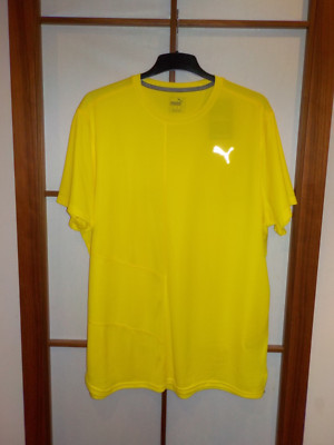 PUMA RUN DRYCELL Ignite S/S Tee T-Shirt 517268-08 Mesh 360 Reflectivity gelb XXL