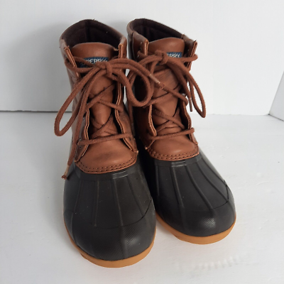 Sperry Top-Sider Port Duck Boot Big Kid's Size US 3M (UK and EU 35)  Brown/Tan