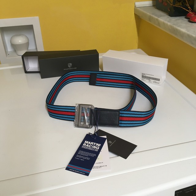 PORSCHE DRIVER'S SELECTION SELECT MAGAZINE PORSCHE MARTINI RACING BELT 110CM/44" eBay