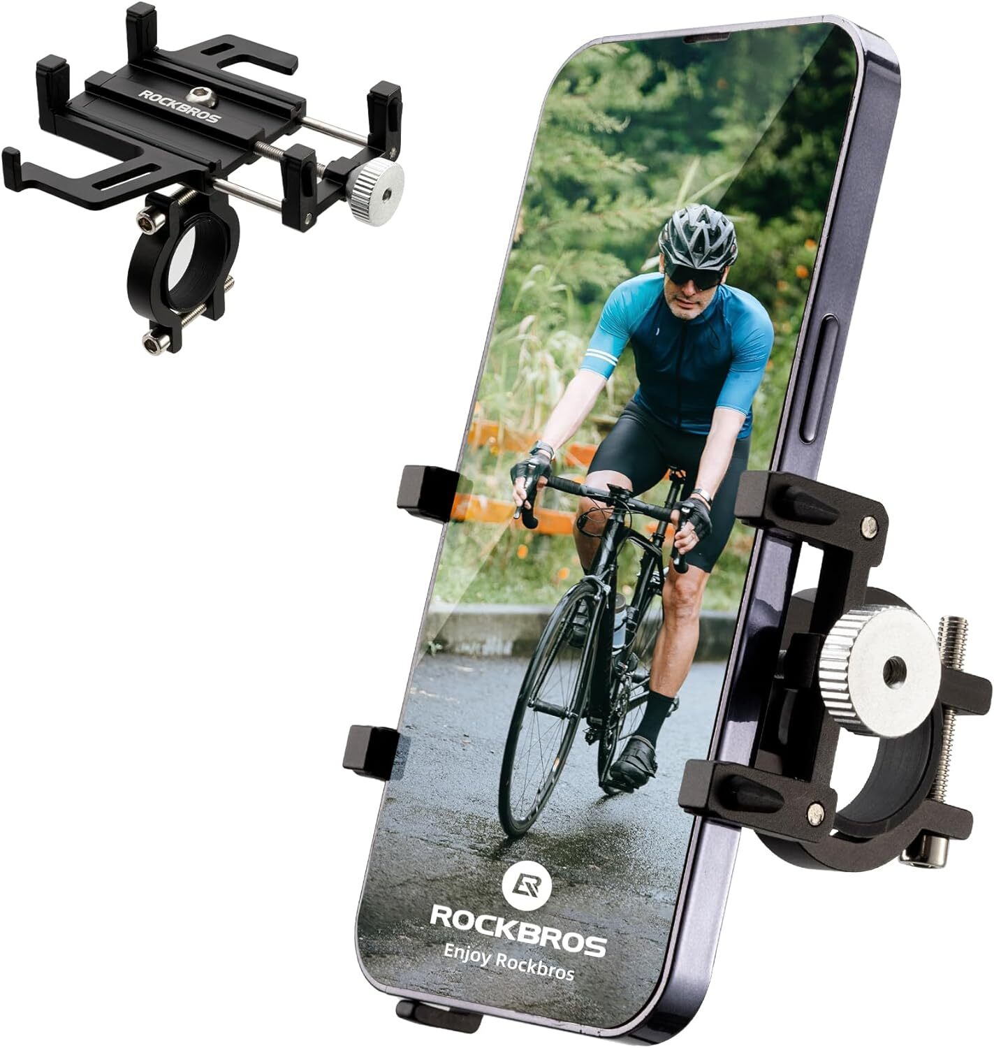 Bike Phone Mount Holder Motorcycle Bicycle Handlebar Cell Phone Holder 360